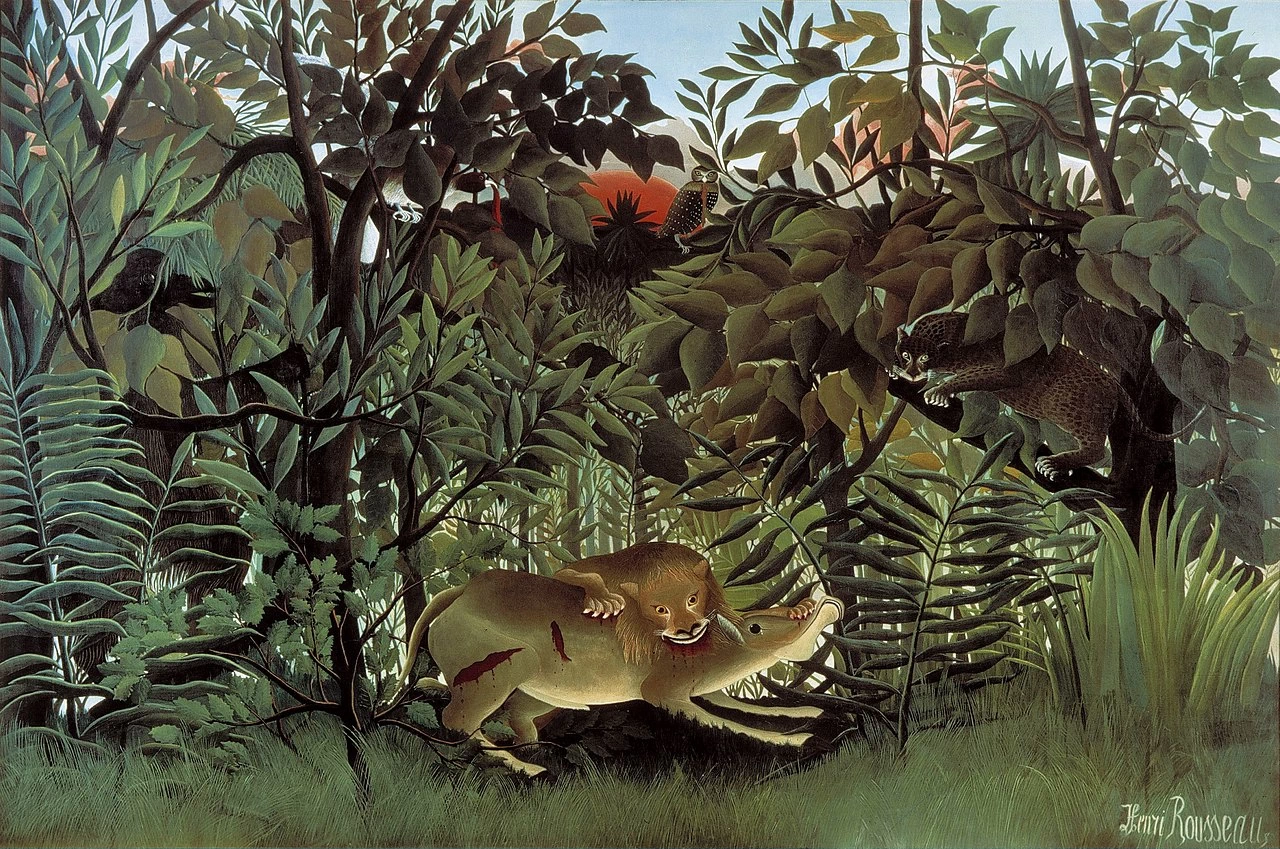 Il leone affamato si getta sull'antilope - Fondazione Beyeler, Riehen, Basilea